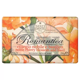 Nesti Dante Romantica Noble Cherry Blossom And Basil mydło toaletowe 250 g - Mydła - miniaturka - grafika 1