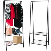 Wieszaki i stojaki - Stojak Wieszak na Ubrania Pólki na Buty ISO TRADE - miniaturka - grafika 1
