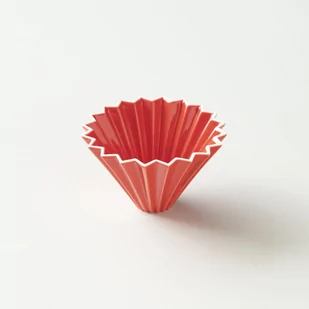 ORIGAMI Ceramiczny Origami Dripper S Czerwony 99300240 - Zaparzacze i kawiarki - miniaturka - grafika 1