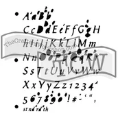 Scrapbooking - Szablon, mini alfabet - miniaturka - grafika 1