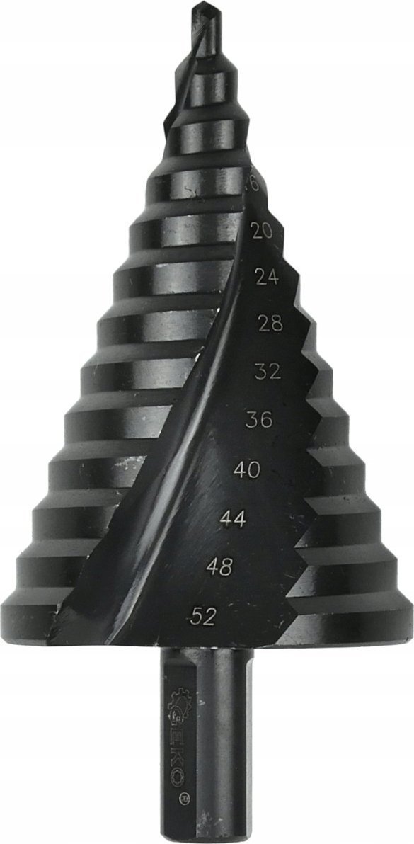Geko Wiertło Wiertło stopniowe HSS TiAlN 4-52mm długość 82mmm 5/50