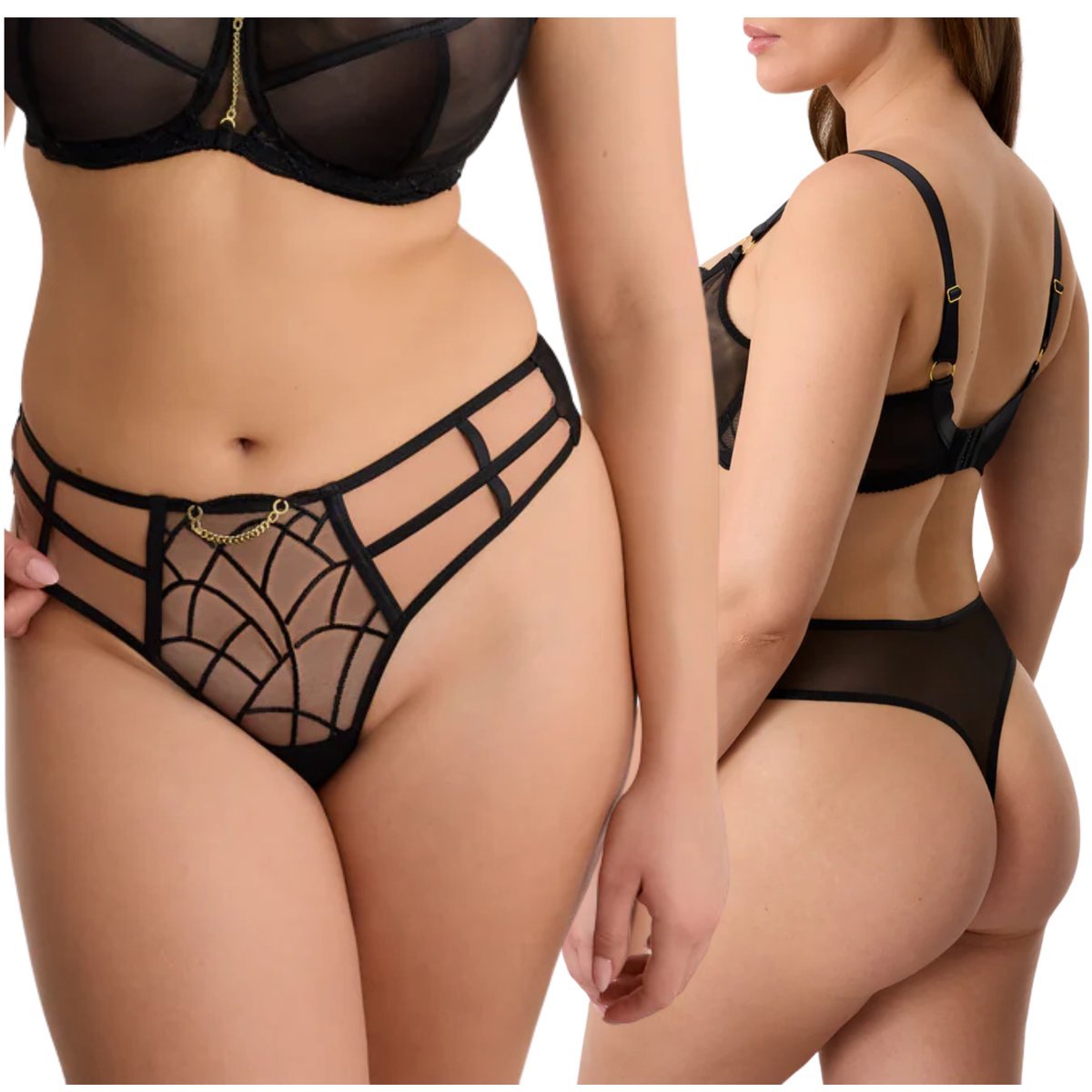 Majtki Ewa Bień REGINA C200 czarne - Rozmiar M