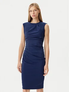 Rinascimento Sukienka koktajlowa CFC0122548003 Granatowy Regular Fit - Sukienki - miniaturka - grafika 1