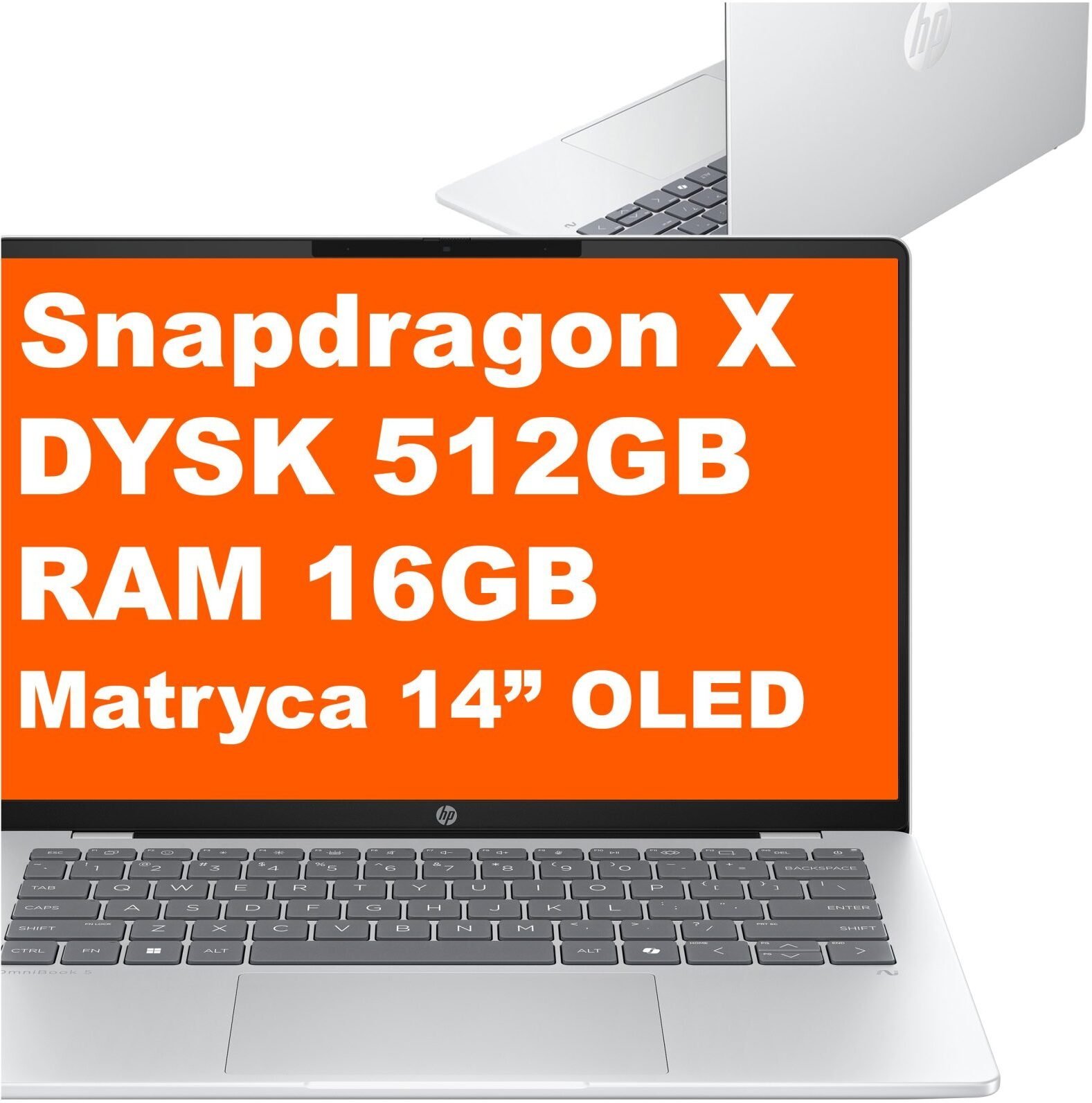 HP OmniBook 5 14-he0003nax / D77FWEA / Snapdragon X / 16GB / 512GB / Adreno / 14