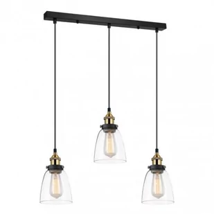Italux Francis lampa wisząca 3-punktowa MDM-2563/3 GD+CL MDM-2563/3 GD+CL - Lampy sufitowe - miniaturka - grafika 1