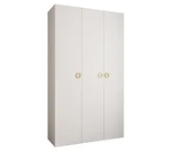 Szafy - Szafa trzydrzwiowa Como 1 140 gł.50 biały+złoty - miniaturka - grafika 1