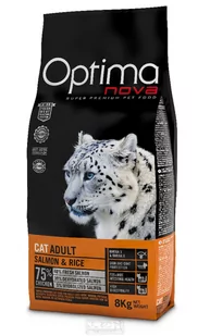 Optimanova Adult, Łosoś 2 kg - Sucha karma dla kotów - miniaturka - grafika 1
