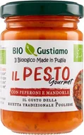 Pasztet i przetwory mięsne - Pesto papryka i migdały ekologiczne Peperoni e Mandorle Bio Gustiamo - miniaturka - grafika 1