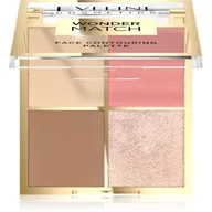Rozświetlacze do twarzy i ciała - Eveline Cosmetics Wonder Match paleta do konturowania twarzy 02 10g - miniaturka - grafika 1