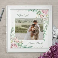 Albumy fotograficzne - Duży album na zdjęcia z Twoim zdjęciem dla pary na ślub - miniaturka - grafika 1