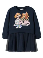 Sukienki - name it Sukienka dresowa "Paw Patrol" w kolorze granatowym - miniaturka - grafika 1