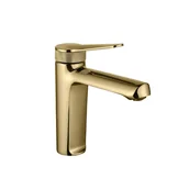 Baterie umywalkowe - Bateria umywalkowa złota 16 cm Molett Valvex - miniaturka - grafika 1