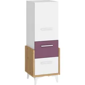 Szafy - Bieliźniarka 45N HEY-01 Hey MebloCross Dąb Artisan / Biały Mat / Niebieski - miniaturka - grafika 1