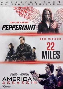 Peppermint / 22 Miles / American Assassin (Smak zemsty. Peppermint / Eskorta) - Filmy akcji DVD - miniaturka - grafika 1