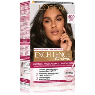 Loreal Excellence Creme 4 Brąz - Farby do włosów i szampony koloryzujące - miniaturka - grafika 1