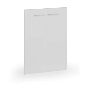 Drzwi skrzydłowe, para, wysokość 1042 mm, kolor biały - Inne meble biurowe - miniaturka - grafika 1