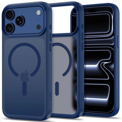 Etui TECH-PROTECT MagMat MagSafe CC do Apple iPhone 17 Pro/18 Pro Ciemnoniebieski