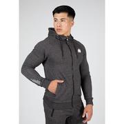 Bluzy sportowe męskie - Bluza fitness męska Gorilla Wear Payette Zipped Hoodie rozpinana z kapturem - miniaturka - grafika 1