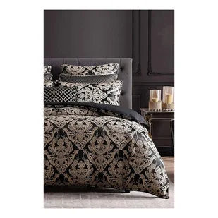 Brązowa pościel dwuosobowa z bawełny renforcé z prześcieradłem 4-częściowa 200x220 cm Damask – Mila Home - Pościel - miniaturka - grafika 1