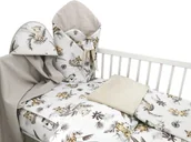 Pościel dla dzieci - Wyprawka 6 elementowa 120x90 cm BAWEŁNA 100% SAFARI BEŻ - miniaturka - grafika 1