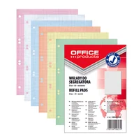 Szkolne artykuły papiernicze - OFFICE PRODUCTS Wkład do segregatora OFFICE PRODUCTS A4 w kratkę 50 kart. mix kolorów 14035013-99 - miniaturka - grafika 1