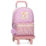 Plecaki szkolne i tornistry - Pepe Jeans Sandra Plecak szkolny z wózkiem Różowy 31x42x17,5 cm Poliester 22,79L by Joumma Bags, Różowy, plecak szkolny na kółkach - miniaturka - grafika 1