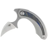 Noże - Nóż składany Bestech Strelit Gray Titanium/Black-Blue Marble Carbon Fiber, Satin/Stonewashed M390 by Ostap Hel (BT2103D) - miniaturka - grafika 1