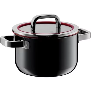 WMF Fusiontec Functional garnek 20cm, 3,7l z pokrywą, czarny 0517305290 - Garnki - miniaturka - grafika 1