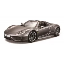 Porsche 918 Spyder 1:24 szary BBURAGO - Samochody i pojazdy dla dzieci - miniaturka - grafika 1