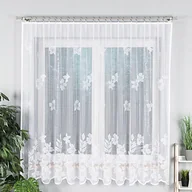Firany - Markizeta PETUNIA Firanka konfekcjonowana na prosto z błyskiem, 180x300cm, kolor 001 biały 093338/PRO/001/180300/1 093338/PRO/001/180300/1 - miniaturka - grafika 1