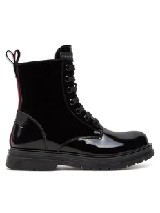 Tommy Hilfiger Botki T4A5-33588-0775 M Czarny - Buty dla chłopców - miniaturka - grafika 1