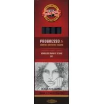 Koh-i-noor Ołówki grafitowe Progresso 6 sztuk - Ołówki - miniaturka - grafika 2