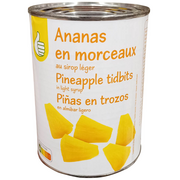 Owoce w puszkach i słoikach - Auchan - Ananas kawałki w syropie - miniaturka - grafika 1