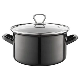 Garnek emaliowany, prosty, emalia, Pleszew Metalico, Z/P, 20 cm, 3,3 L - Garnki - miniaturka - grafika 1