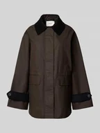 Kurtki damskie - Kurtka o kroju regular fit z czystej, woskowanej bawełny model ‘WILMA’ - miniaturka - grafika 1