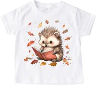 Koszulki dla dziewczynek - Koszulka z jeżem na Dzień Jeża - wzór jeż128 - miniaturka - grafika 1
