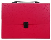 Teczki i skoroszyty - Titanum Teczka z przegródkami, A4, Czerwona, - miniaturka - grafika 1
