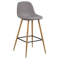 Taborety i hokery - Actona Hoker Z Oparciem Boxhorn I 101X46X51 Jasnoszary - miniaturka - grafika 1