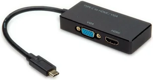 Value Adapter AV czarny JAB-4380616 - Złącza, przejściówki, adaptery - miniaturka - grafika 1