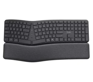 Trust Keyra Ergonomic Czarny 25459 - Klawiatury - miniaturka - grafika 1
