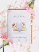 Kartki okolicznościowe i zaproszenia - Kartka Jesteś jak książka - miniaturka - grafika 1