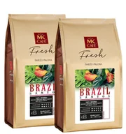 Kawa - ZESTAW - Kawa ziarnista MK Cafe Fresh Brazil Santos 2x1kg - miniaturka - grafika 1