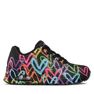 Sneakersy Skechers Highlight Love 177981/BKMT Czarny - Sneakersy damskie - miniaturka - grafika 1