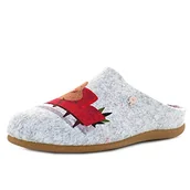 Kapcie damskie - HOT POTATOES Kapcie damskie Haslach, szary, 37 eu - miniaturka - grafika 1