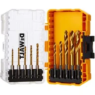 Wiertła - DeWalt Tytanowe wiertła do metalu i drewna DT50050 zestaw 10 sztuk DT50050-QZ - miniaturka - grafika 1