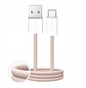 Kable USB - Kabel Puro Fabrik 10W w oplocie USB-A - USB-C 1,5m - beżowy - miniaturka - grafika 1