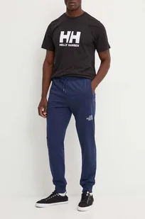The North Face spodnie bawełniane Drew Peak Pant kolor granatowy z nadrukiem NF0A8A6B8K21 - Spodnie męskie - miniaturka - grafika 1
