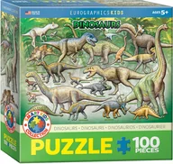 Puzzle - Eurographics Puzzle 100 Smartkids Dinosaurs 6100-0098 - - miniaturka - grafika 1