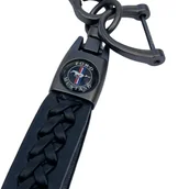 Breloki - Brelok Do Kluczy Samochodowych Ford Mustang Metal Skóra - miniaturka - grafika 1