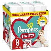 Pieluchy - Pampers Pants 8 Rozmiar Pieluchomajtki Dla Dzieci 19+ Kg Giga Zapas 96szt - miniaturka - grafika 1